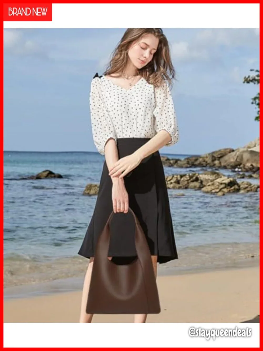 Vegan Leather Hobo Tote Shoulder Bag Large Capacity Work Travel
